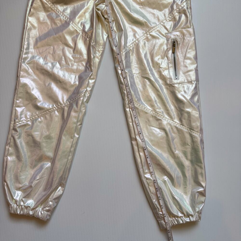 Iridescent Parachute Pants Pearl Rave Festival Y2K Cyber Girl’s XL (Women’s XS) - Picture 10 of 16